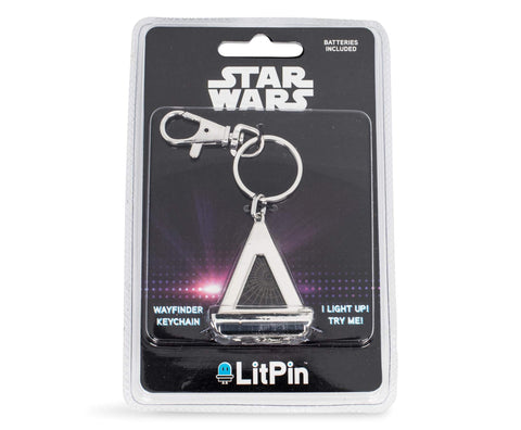 Star Wars The Rise of Skywalker Light-Up Wayfinder Car & Backpack Keychain Ring - Awesome & Heavy Duty 3D Metal Key Holder Organizer - Cool Collectible Novelty Accessories for Men, Women & Millennials