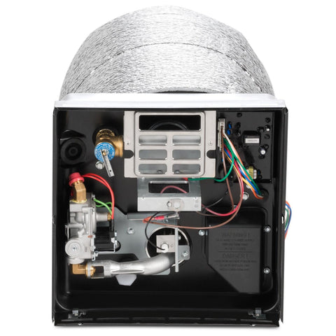 Dometic WH-6GA RV Gas and Electric Water Heater - 6 Gallon Silver Burner w/Quick Heating -10 btu Burner System for Indoor Installation