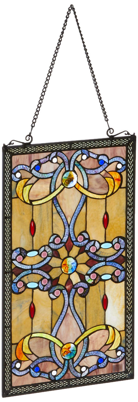 Fine Art Lighting Tiffany Window Panel, ZP173N 276 Glass Cuts, 15 x 26