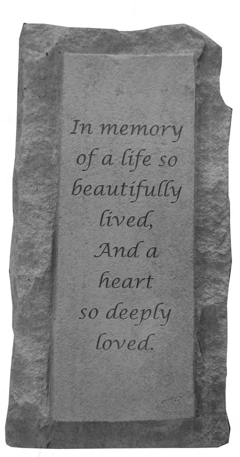 in Memory of a Life.Single Candle Holder