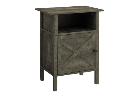 Monarch Specialties I 3810 Accent Table, Side Table, End, Living Room, Small, Storage, Dark Bronze Laminate