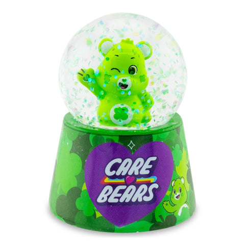 Care Bears Good Luck Bear Light-Up Mini Adult Snow Globe with Glitter Display | 2.5 Inches Tall