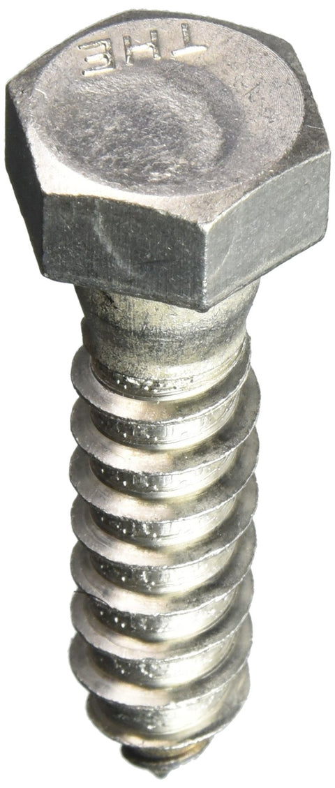 The Hillman Group 832082 1/2 x 2-Inch Stainless Steel Hex Lag Screw, 25-Pack