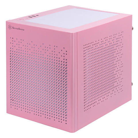 SilverStone Technology SUGO 16 Pink Mini-ITX Small Form Factor case with All Metal Construction, SST-SG16P