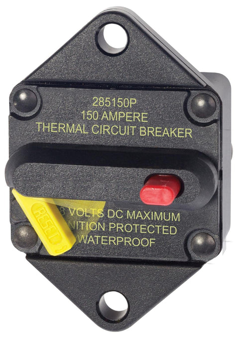 Blue Sea Systems 7089 285 Series Thermal Circuit Breakers, Panel Mount, 48V DC, 150A