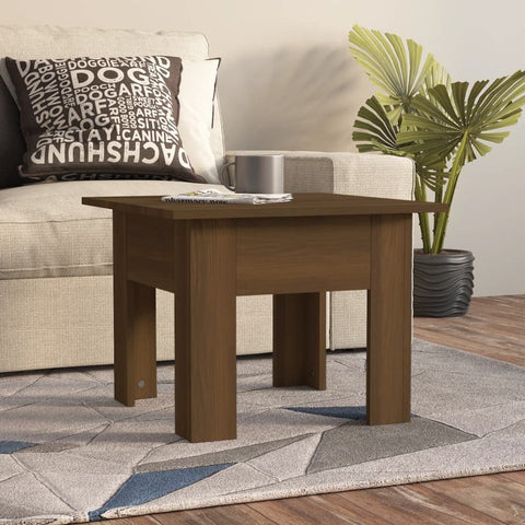 Oakestry Coffee Table Brown Oak Engineered Wood Small Durable Premium Storage Cabinet Modern Luxury Storage Solution Elegant Dining Interior Furniture Space Saving Organizer