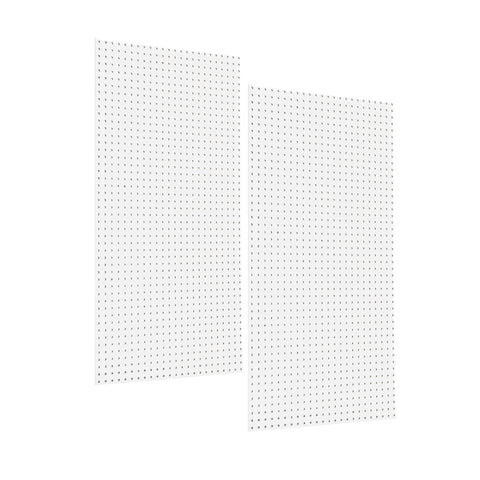 Triton Products DB-2 DuraBoard Polypropylene Pegboards 24" x 48" x 1/4" with 1/4" Hole Size, 2-Pack, White