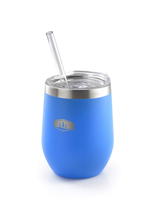 GSI Outdoors Glacier Stainless Tumbler | Lightweight Double-Wall Vacuum Insulated Tumbler with Straw for Camping, BBQ, Cocktails