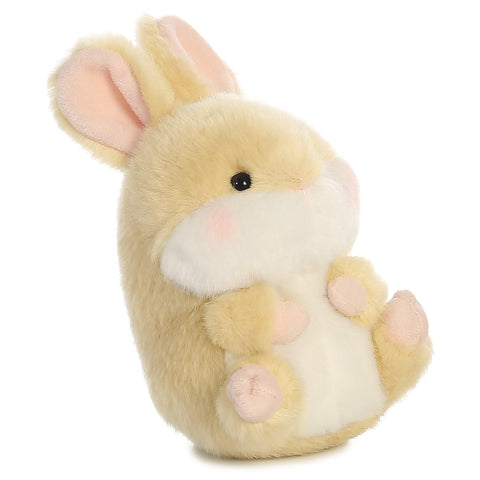 Aurora® Playful Rolly Pet™ Lively Bunny™ Stuffed Animal - Compact Size for On-the-Go Fun - for Adults, Kids, Birthdays, and Anniversaries - Brown 5 Inches