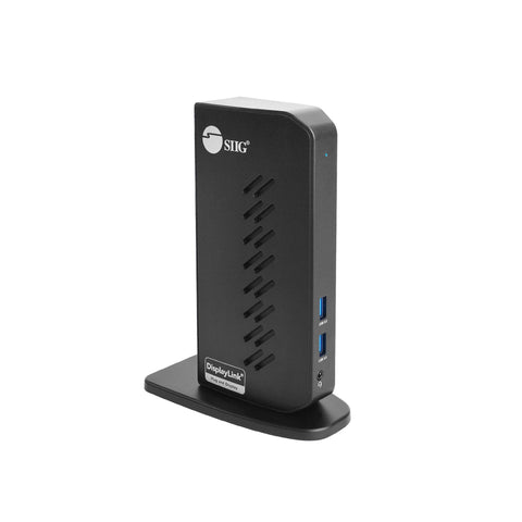 SIIG USB 3.0 Dual Monitor Docking Station - Up to 1080p, 2X HDMI Ports, 2X USB 3.0 Ports, 4X USB 2.0, Gigabit Ethernet, 3.5mm Headset, Compatible with Windows & Mac M1/M2/M3 Pro&Max (JU-DK0L11-S1)