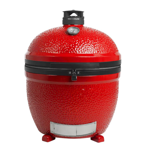 Kamado Joe BJ24NRHC Big Joe II Stand Alone Charcoal Grill, Blaze Red