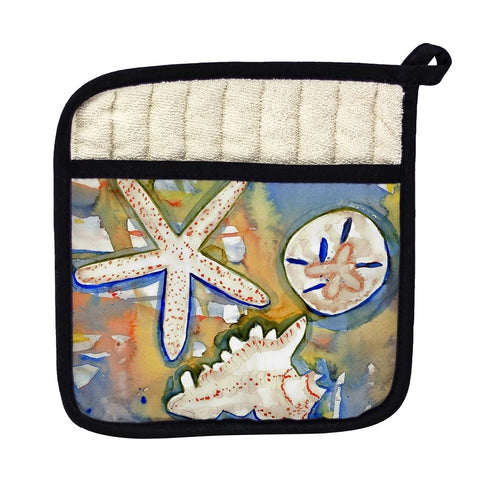 Betsy Drake PT603 Beach Treasures Pot Holder