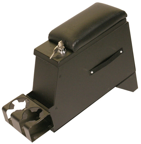 Tuffy Series II 6.5? Security Console – Marine?Grade Vinyl with Pry?Guard II Lock & 1,400?cu?in Steel Storage | Secure Under?Armrest for Trucks, SUVs & Jeeps