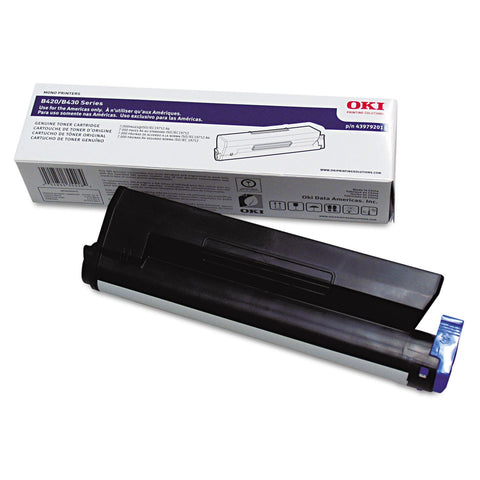 OkiData 43979201 Toner Cartridge for B420/B430 Series Printers, 7000 Page Yield, Black