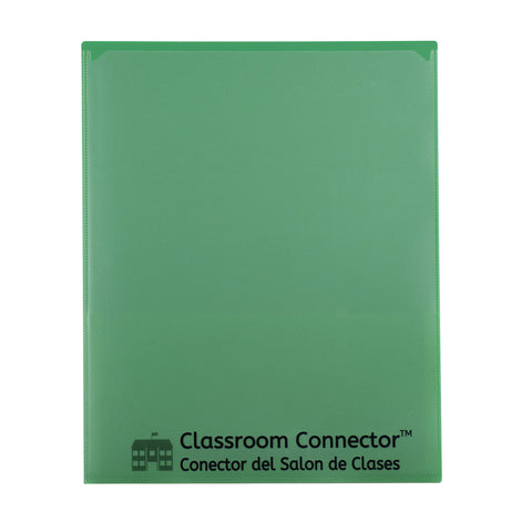 C-Line Classroom Connector School-to-Home Folders, Green, 25 per Box (32003)
