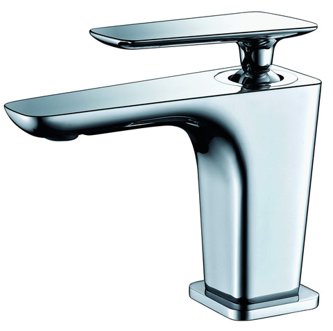ALFI brand AB1779-PC Polished Chrome Single Hole Modern Bathroom Faucet, 1.38" L x 5" W x 5.38" H