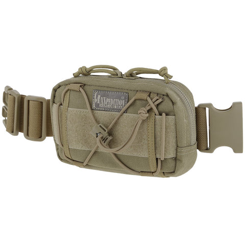 Maxpedition Janus Extension Pocket (Khaki), 8x4x1.5”