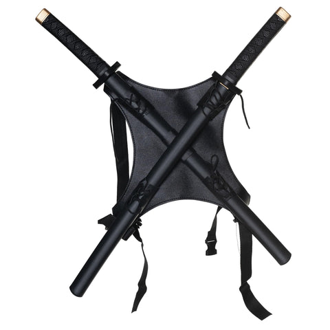 UNDERWRAPS Ninja Katana Backpack Set - Ninja Toy Weapons, Adult Halloween Accessories, Prop Katana Set, Faux Toy Weapons for Adults (30'')