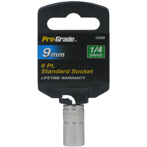 1/4" DR. 6 PT. 9mm SOCKET