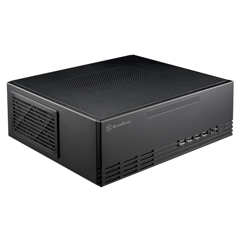 SilverStone Technology Milo 11 Slim & Compact Micro-ATX enclousre for Office or Home Theater, Requires TFX PSU (Sold Separately), SST-ML11B