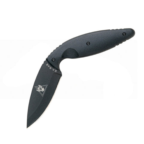 KA-BAR TDI Law Enforcement Fixed Blade Knife 3.75" Drop Point AUS-8 Matte Blade Zytel Handle Black