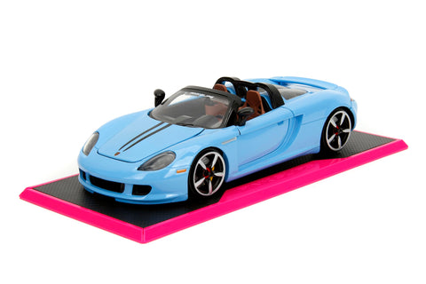 Pink Slips 1:24 W6 Porsche Carrera GT Die-Cast Car, Toys for Kids and Adults(Light Blue)