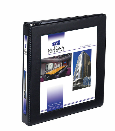 Avery Heavy-Duty Framed View 3-Ring Binder, 1" EZD Rings, 1 Black Binder (68054)