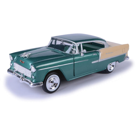 1955 Chevy Bel Air, Green - Motormax 73229-1/24 Scale Diecast Model Toy Car for Unisex-Children