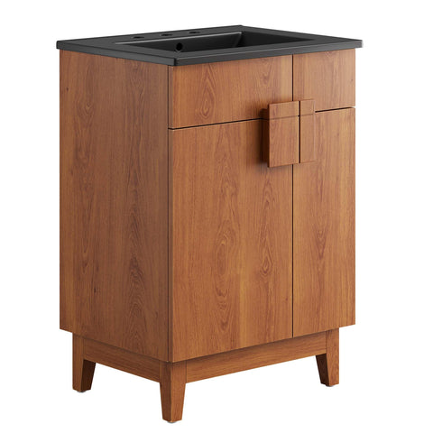 Modway Miles Vanity, Black Walnut