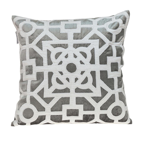 Parkland Collection Hazel Transitional Gray 18" x 18" Throw Pillow