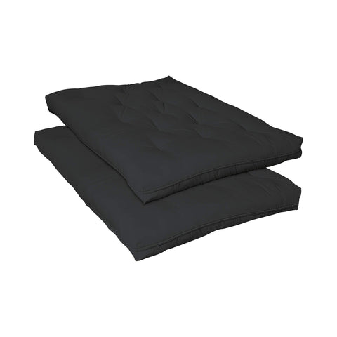 Coaster Fine Furniture 9" Deluxe Innerspring Futon Pad Black