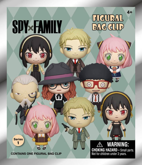 Spy x Family Series 1 – 5" Collectible Bag Clip – Blind Bag (ONE Random Figure) – Anime Character Keychain/Backpack Accessory | Official Licensed Merchandise