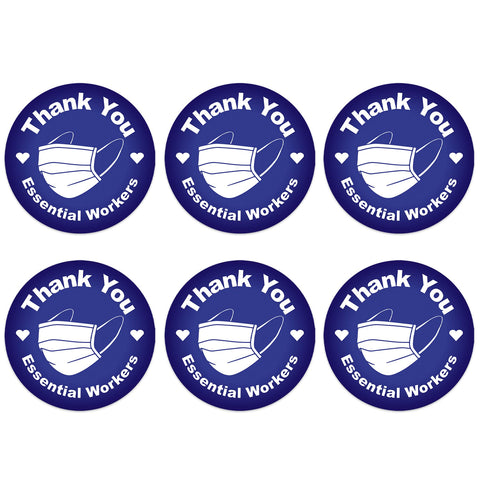 Beistle 6 Piece Thank You Essential Workers Appreciation Pinback Button Badge Pins Patriotic Party Supplies And Favors