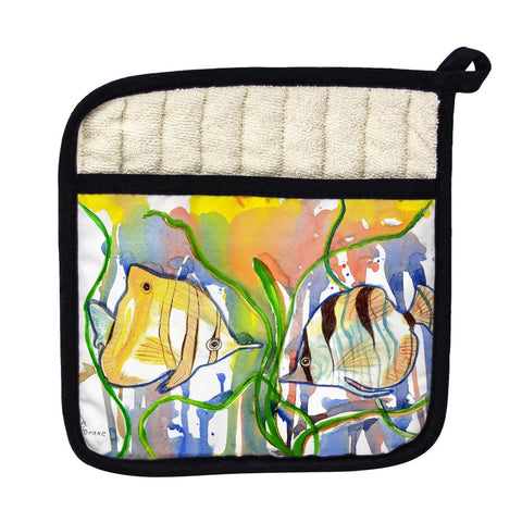 Betsy Drake PT305 Angel Fish Pot Holder