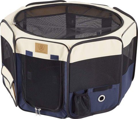 PRECISION PET PRODUCTS Soft Side Play Yard with Heavy Duty Carrying Case