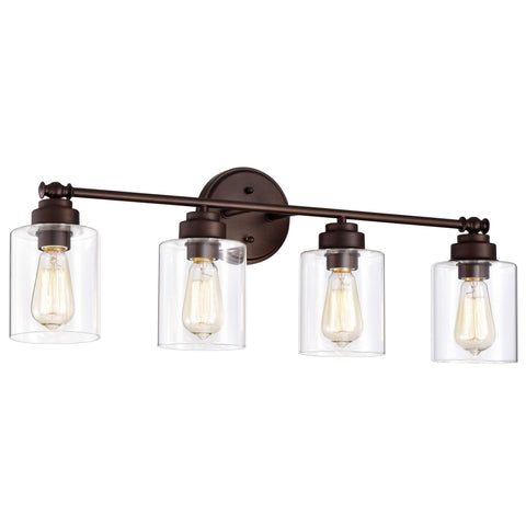 Benjara CH2R119RB30-BL4 Karson Transitional 4 Light Bath Vanity Fixture 30" Wide, Oil Rubbed Bronze