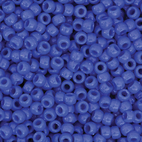 Creativity Street Pony Beads, Blue, 6 mm x 9 mm, 1000 Pieces