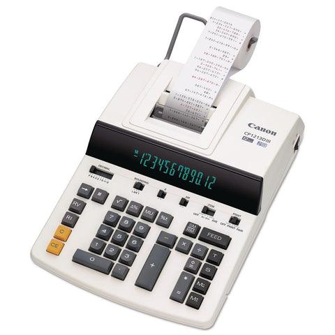 Canon Office Products CP1213DIII Desktop Printing Calculator, White, 6" x 11" x 17"