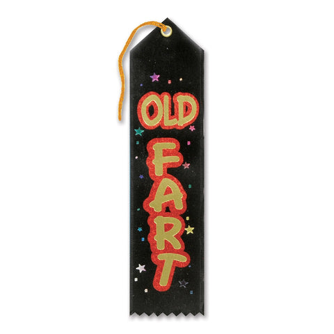 Beistle 6-Pack Old Fart Award Ribbon, 2 by 8-Inch