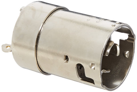 Hubbell Wiring Systems HBL63CM61 Ship-to-Shore Nickel Plated Brass Replacement Plug, 2 Pole, 3 Wire, 50 Amps, 125V, Metallic