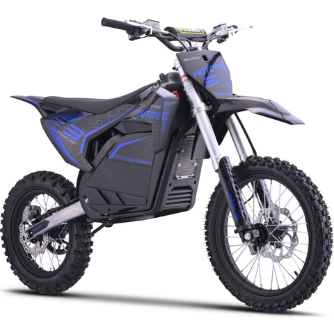 MotoTec 72v Pro Electric Dirt Bike 5000w Lithium Blue