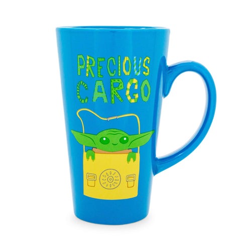 Star Wars: The Mandalorian Precious Cargo Ceramic Tall Latte Mug | Coffee Cup For Espresso, Tea, Coca | Holds 16 Ounces