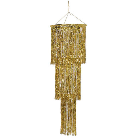 Beistle Gold 3-Tier Shimmering Chandelier