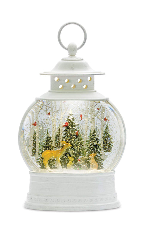 Melrose Forest Friends Snow Globe Lantern