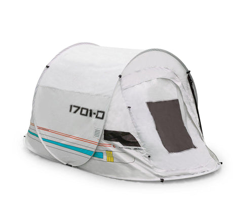 Star Trek: The Next Generation Shuttlecraft Justman 2-Person Camping Tent | Indoor and Outdoor Activities | Pop-Up Camping Tents & Shelters, Accessories | 95 x 47 x 43 Inches
