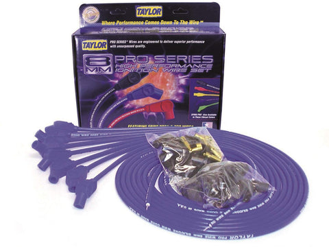 Taylor Cable 70652 8mm Pro Wire Blue Spark Plug Wire Set