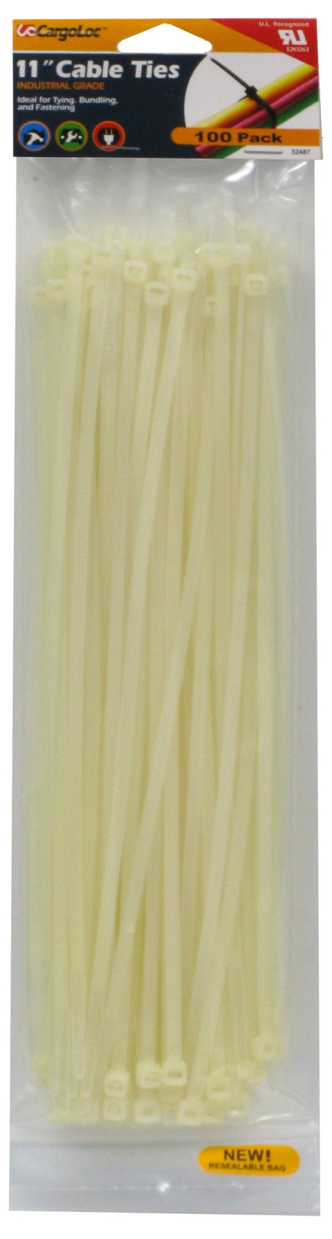 CargoLoc 32477 Nylon Cable Ties, 4-Inch