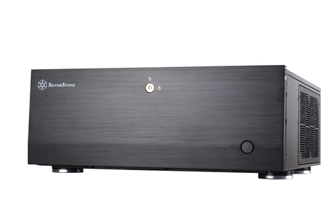 SilverStone Technology GD07B Home Theater Computer Case with Lockable Aluminum Front Panel for E-ATX/ATX/Micro-ATX Motherboards GD07B-x