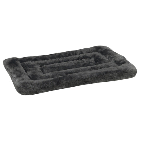 Slumber Pet Plush Mats - Versatile and Comfortable Mats for Dogs and Cats - Large, 32"L x 20"W, Gray