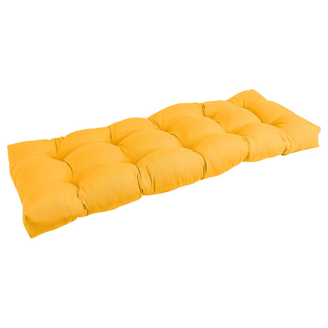 Blazing Needles Twill Tufted Bench Cushion, 51" x 19", Sunset 1 Count
